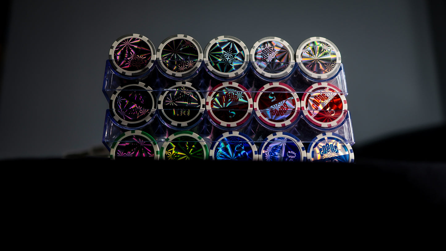 COPAG POKER CHIP TRAY SET AND SHARPS