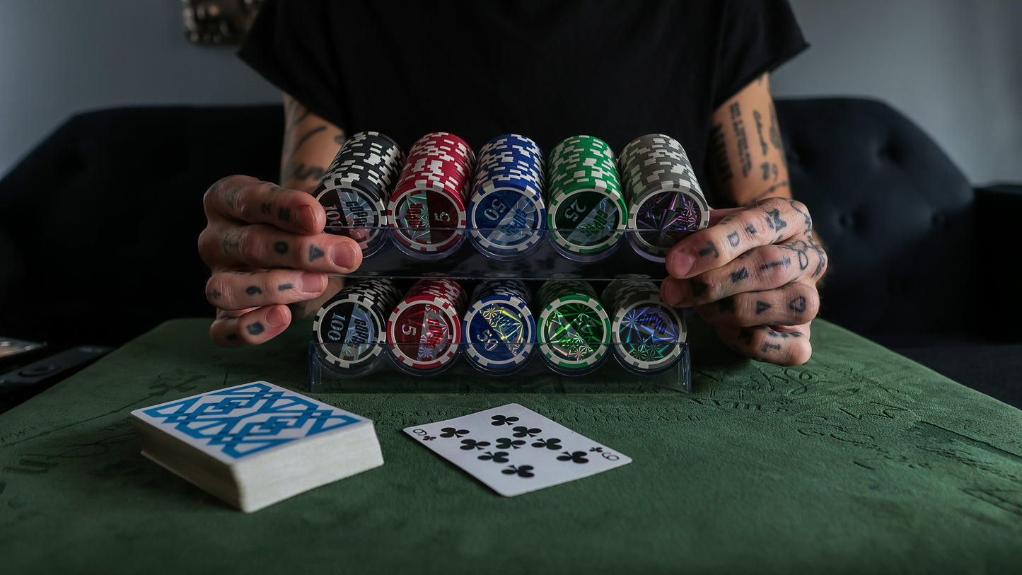 COPAG POKER CHIP TRAY SET AND SHARPS