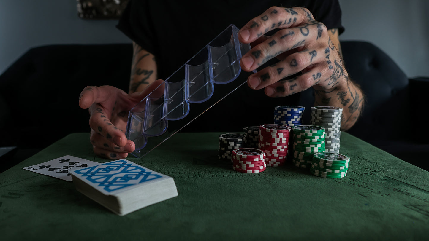 COPAG POKER CHIP TRAY SET AND SHARPS