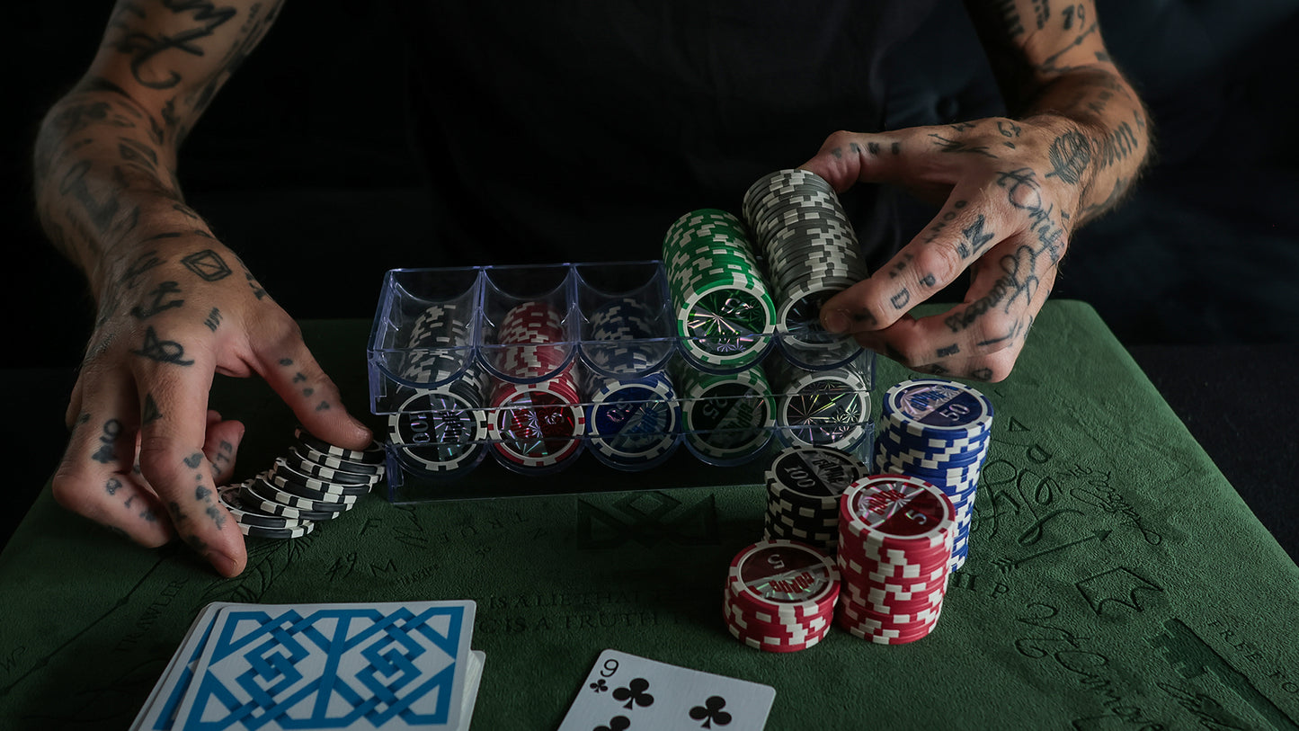 COPAG POKER CHIP TRAY SET AND SHARPS