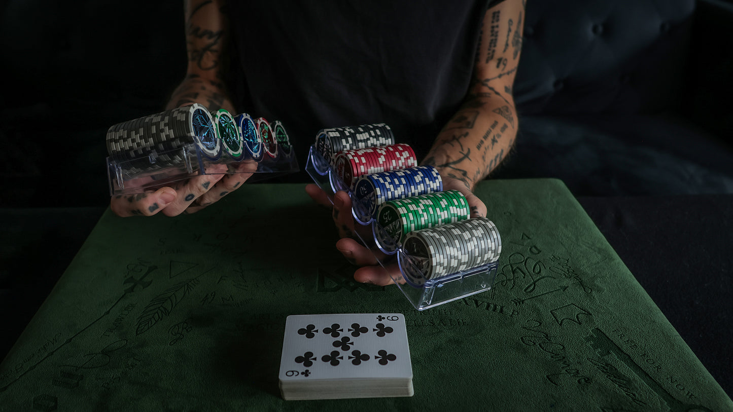 COPAG POKER CHIP TRAY SET AND SHARPS