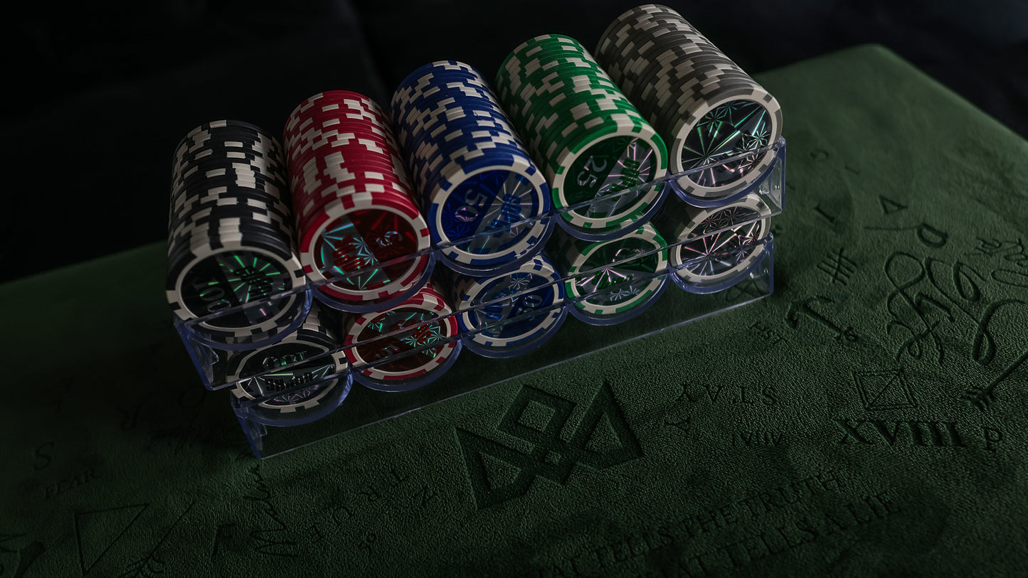 COPAG POKER CHIP TRAY SET AND SHARPS