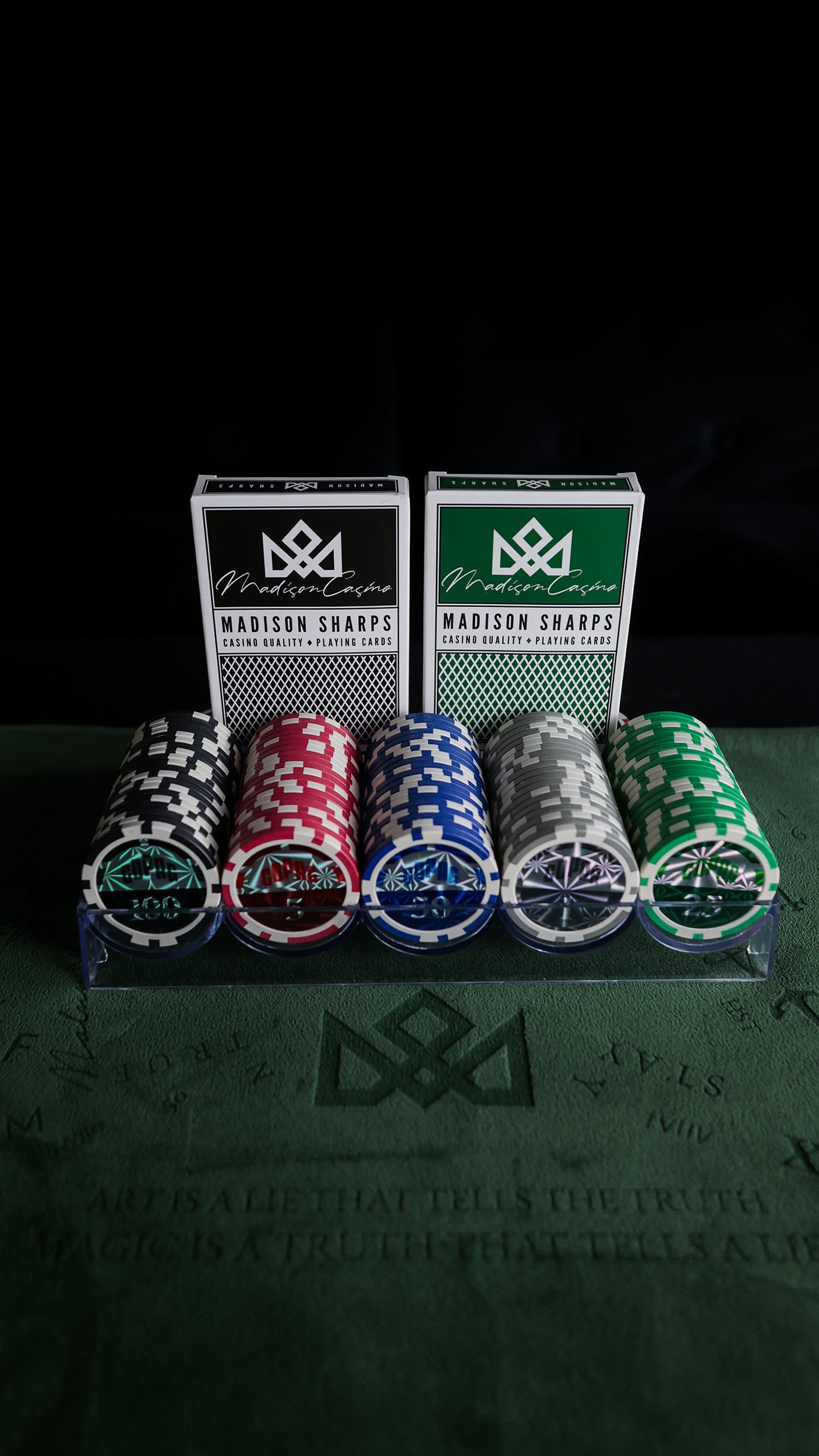 COPAG POKER CHIP TRAY SET AND SHARPS