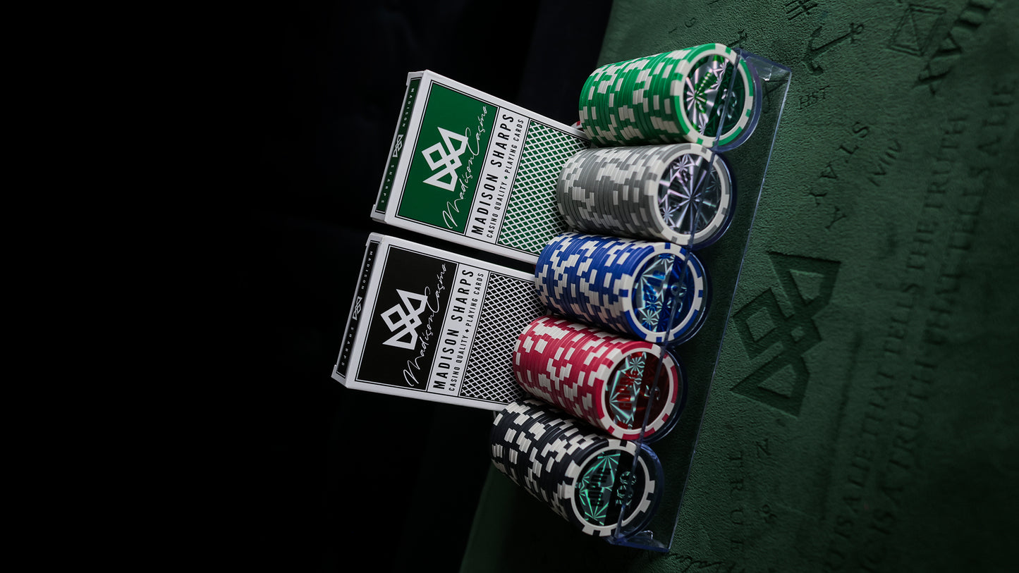 COPAG POKER CHIP TRAY SET AND SHARPS