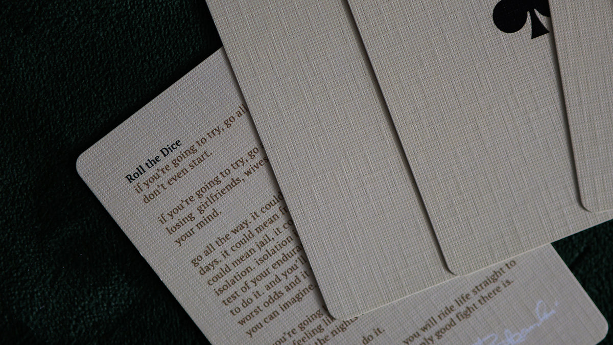 BUKOWSKI Playing Cards - MADISON 52 Entry