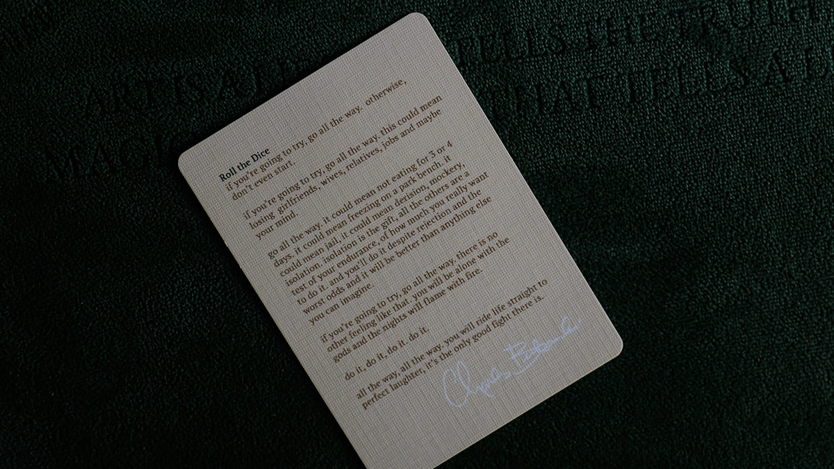 BUKOWSKI Playing Cards - MADISON 52 Entry
