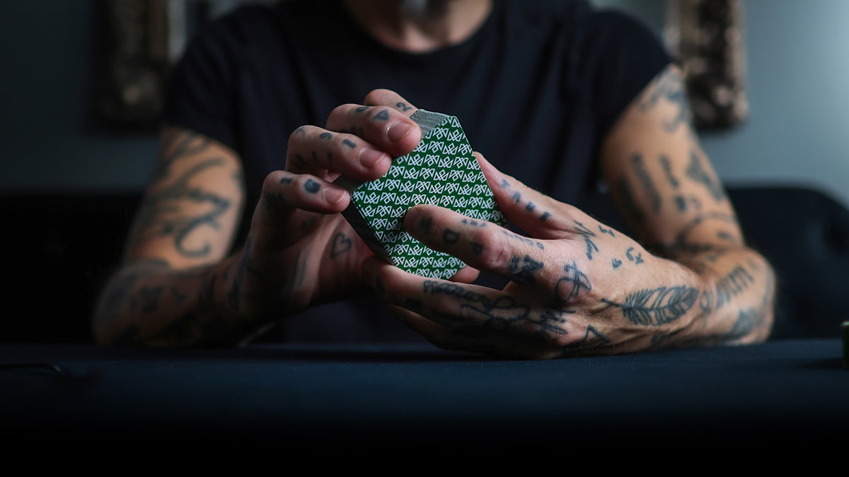 Daniel's GREEN TWISTERS Playing Cards - MADISON ONE Entry