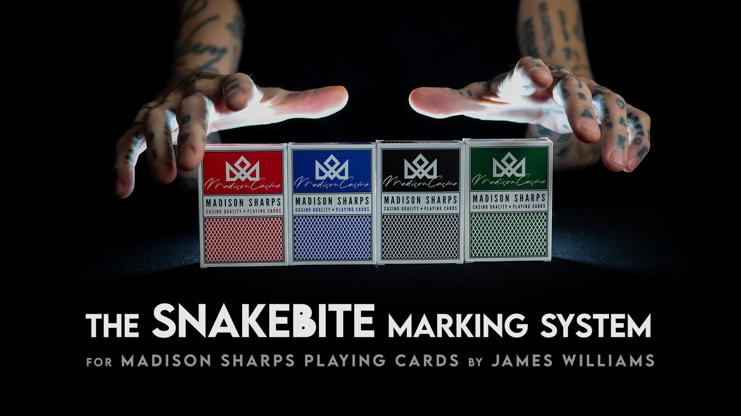 SNAKEBITE Marking System for SHARPS Playing Cards by JAMES WILLIAMS
