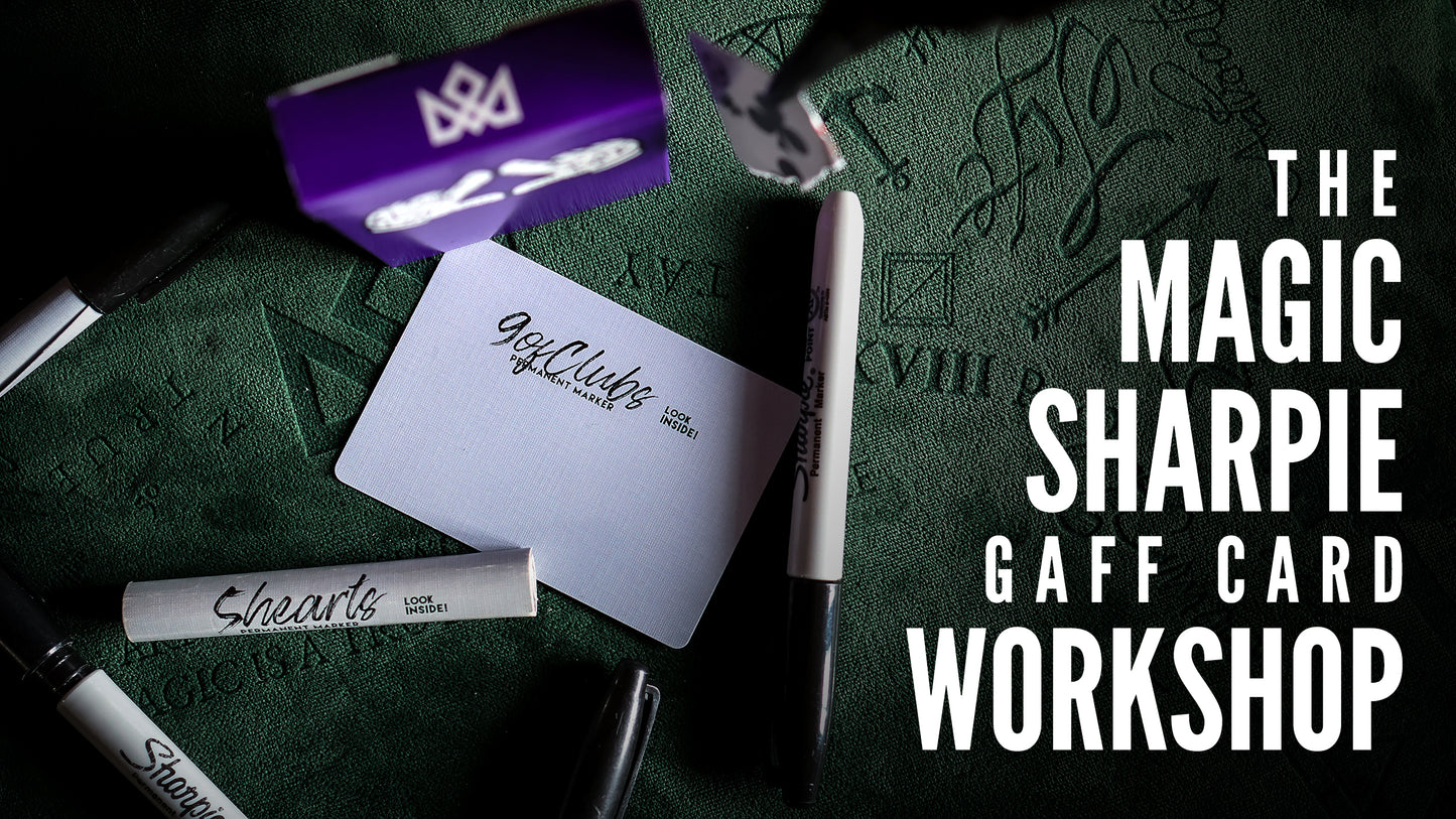 MAGIC SHARPIE Gaff Card Workshop for the Purple Bangers Playing Cards