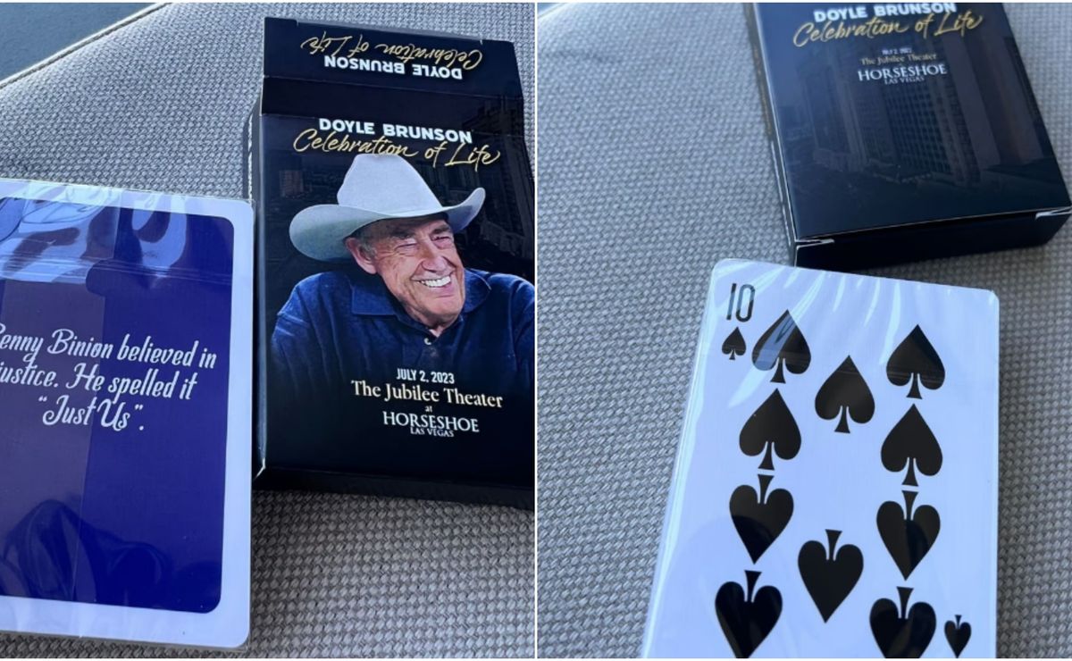 DOYLE BRUNSON 'Celebration of Life' Playing Cards