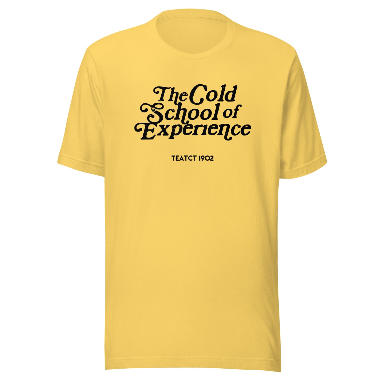 The COLD SCHOOL T-Shirt ( White Print )