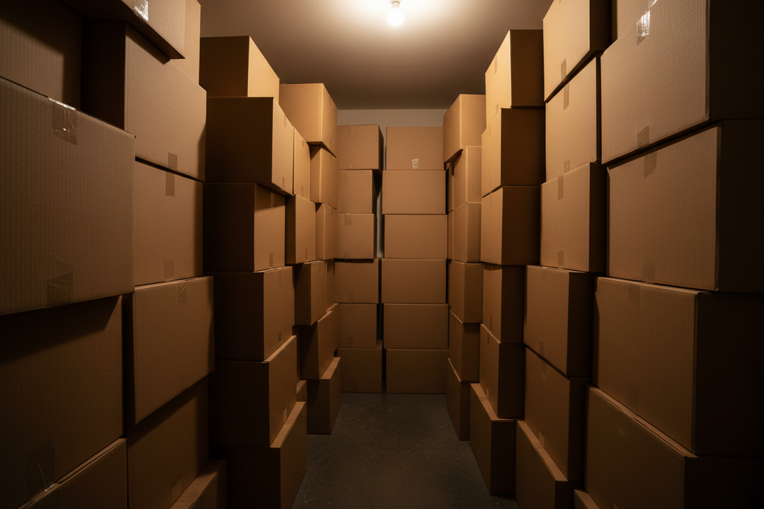 Madison Card is packing boxes and moving to new location