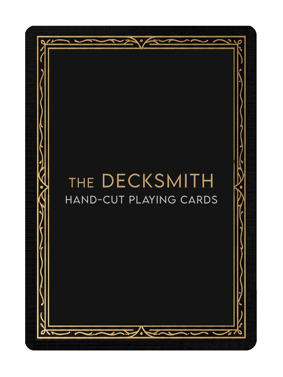 The Decksmith Logo - midified playing cards exclusive to Madison Cards 