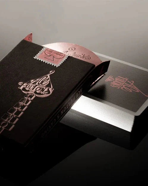 ACE FULTONS Playing Cards BLACK / PINK playing cards — view 2