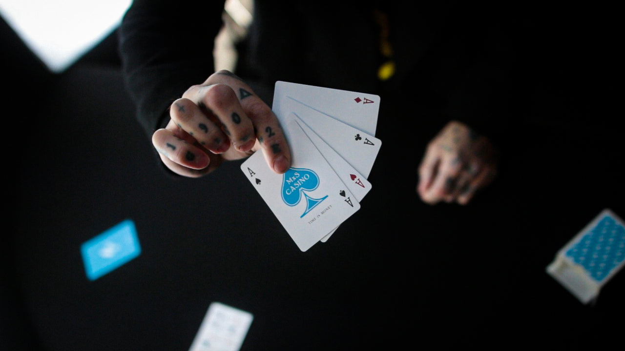 M x S CASINO REMEDIES - BLUE - SIGNED by MADISON playing cards — view 3