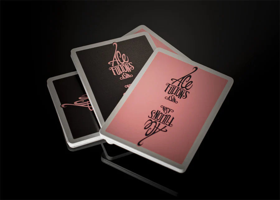 ACE FULTONS Playing Cards BLACK / PINK playing cards — view 3