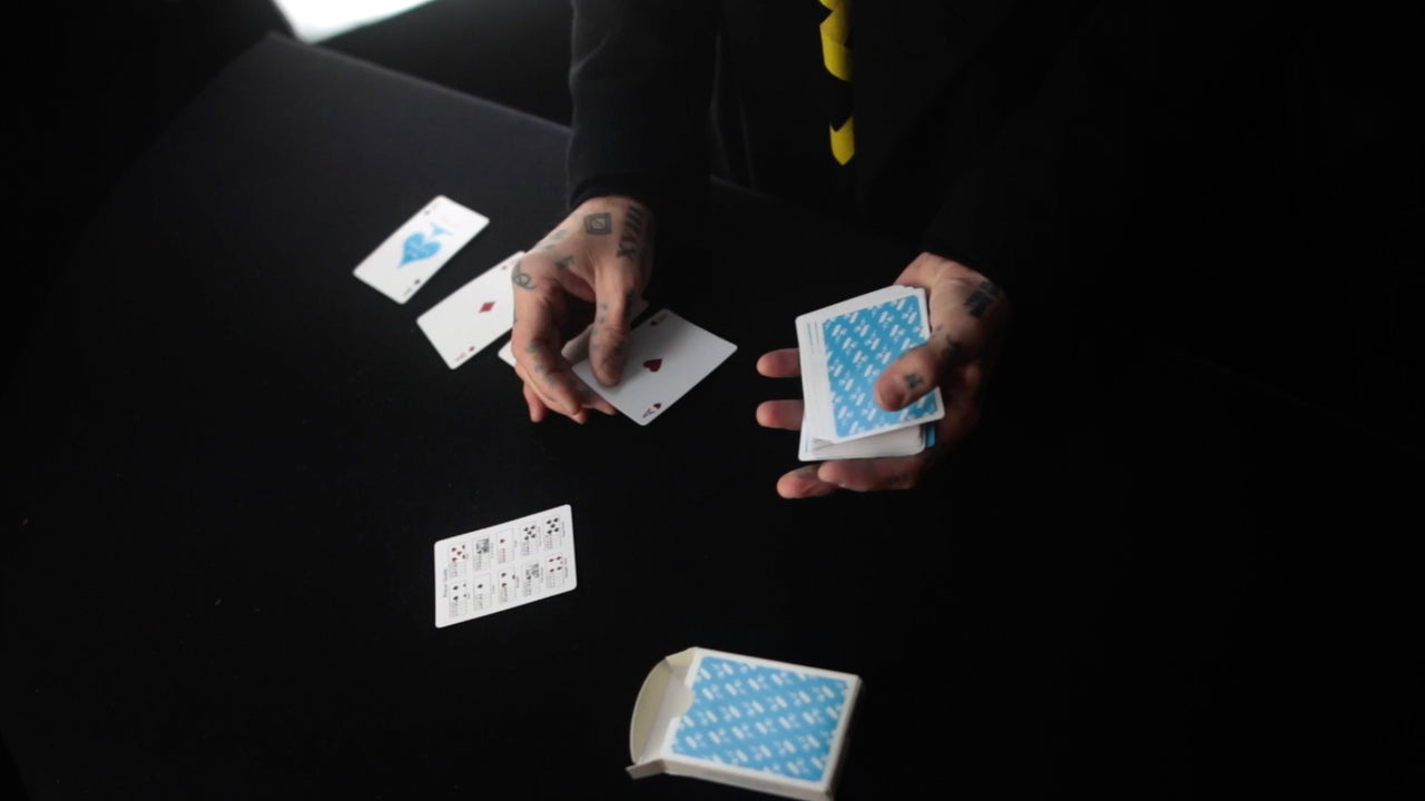 M x S CASINO REMEDIES - BLUE - SIGNED by MADISON playing cards — view 4