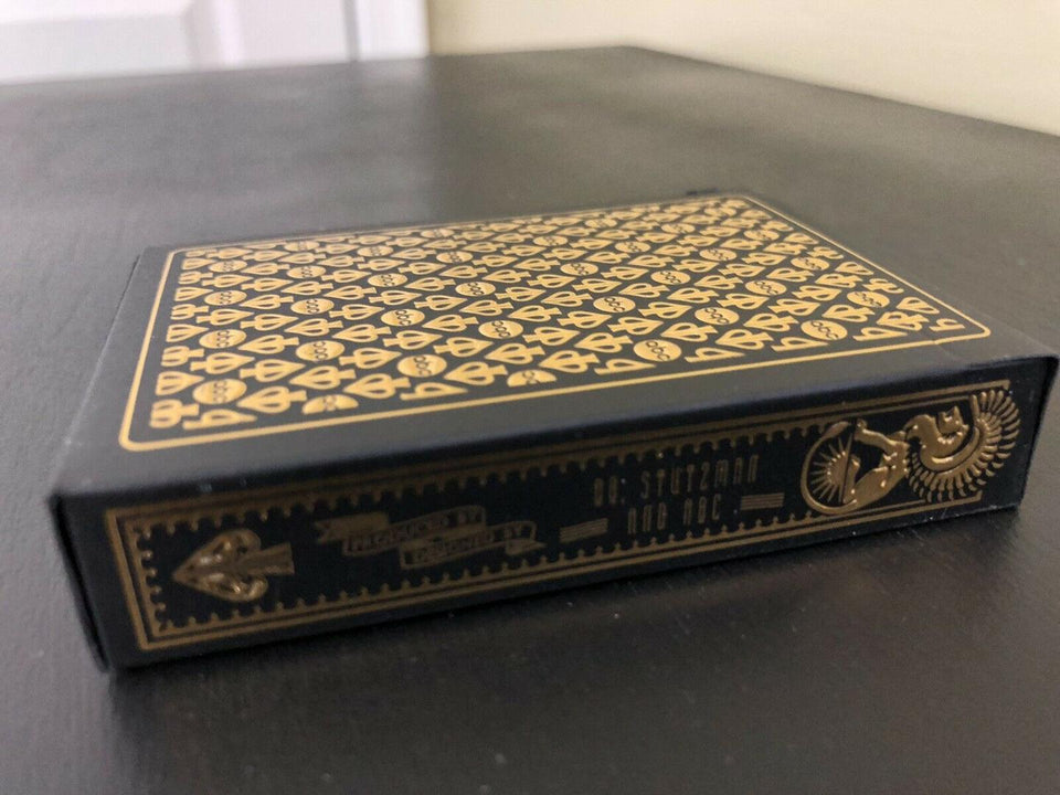 ABC Playing Cards by DAVID BLAINE (BLACK/GOLD) playing cards — view 2