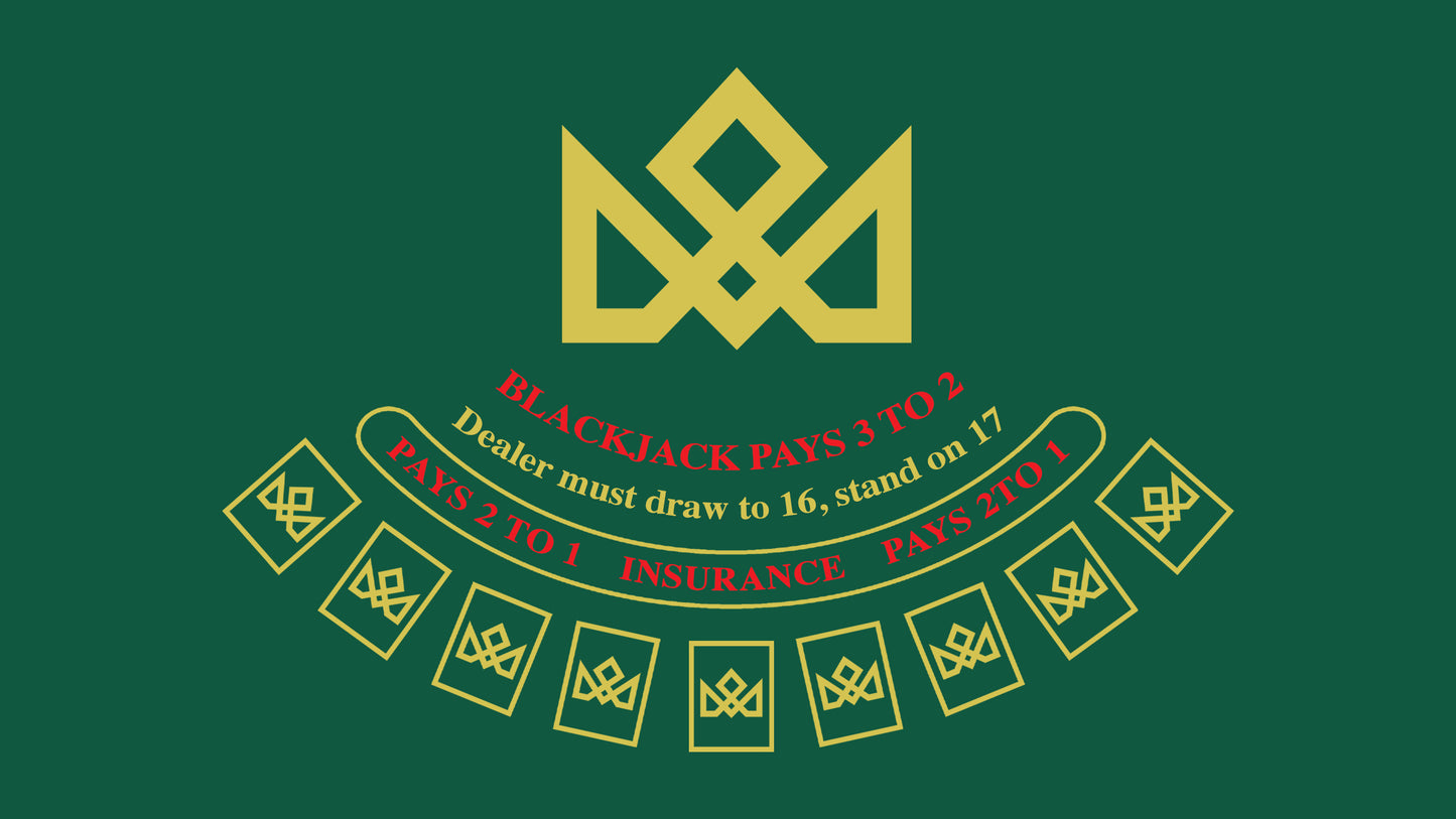 21 BLACK - BLACKJACK Playing Cards - MADISON ONE Entry