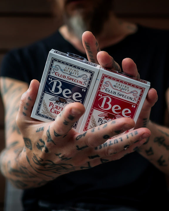 BEE Playing Cards - RED / BLUE