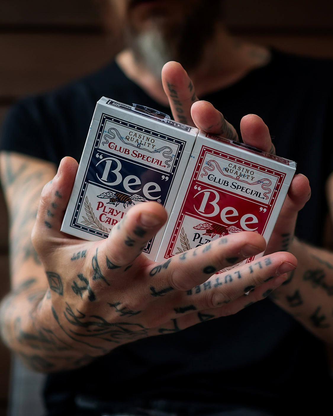 BEE Playing Cards - RED / BLUE
