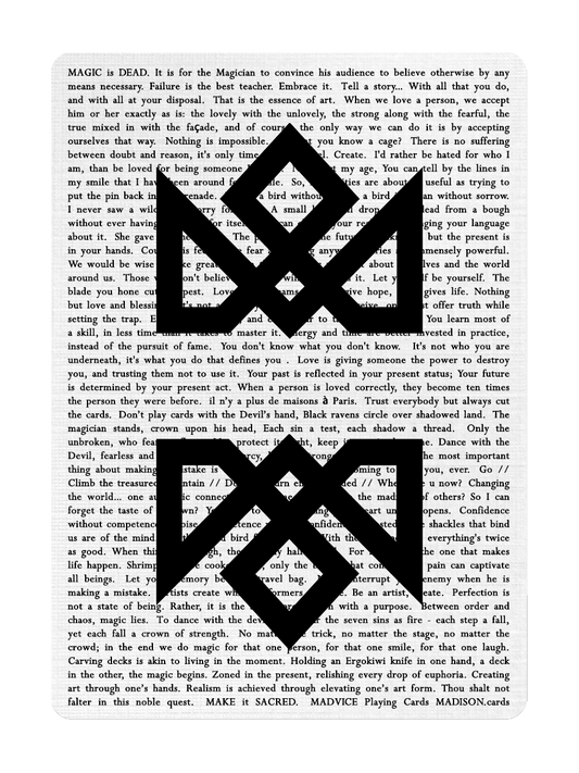 MADVICE DECK - Playing Cards