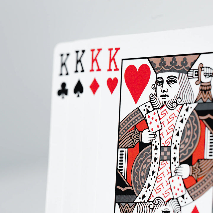 1ST playing cards V4 Red playing cards — view 4