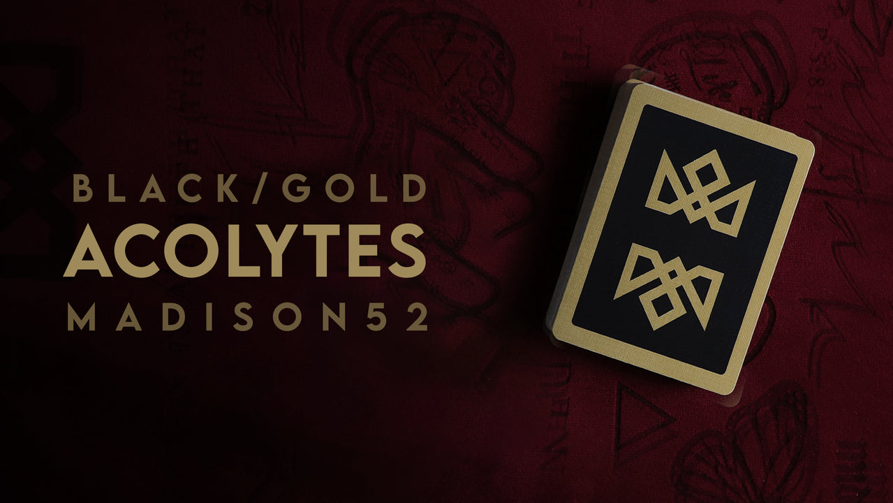 MADISON 52 Entry - BLACK/GOLD ACOLYTES - Signed by Madison playing cards — view 2