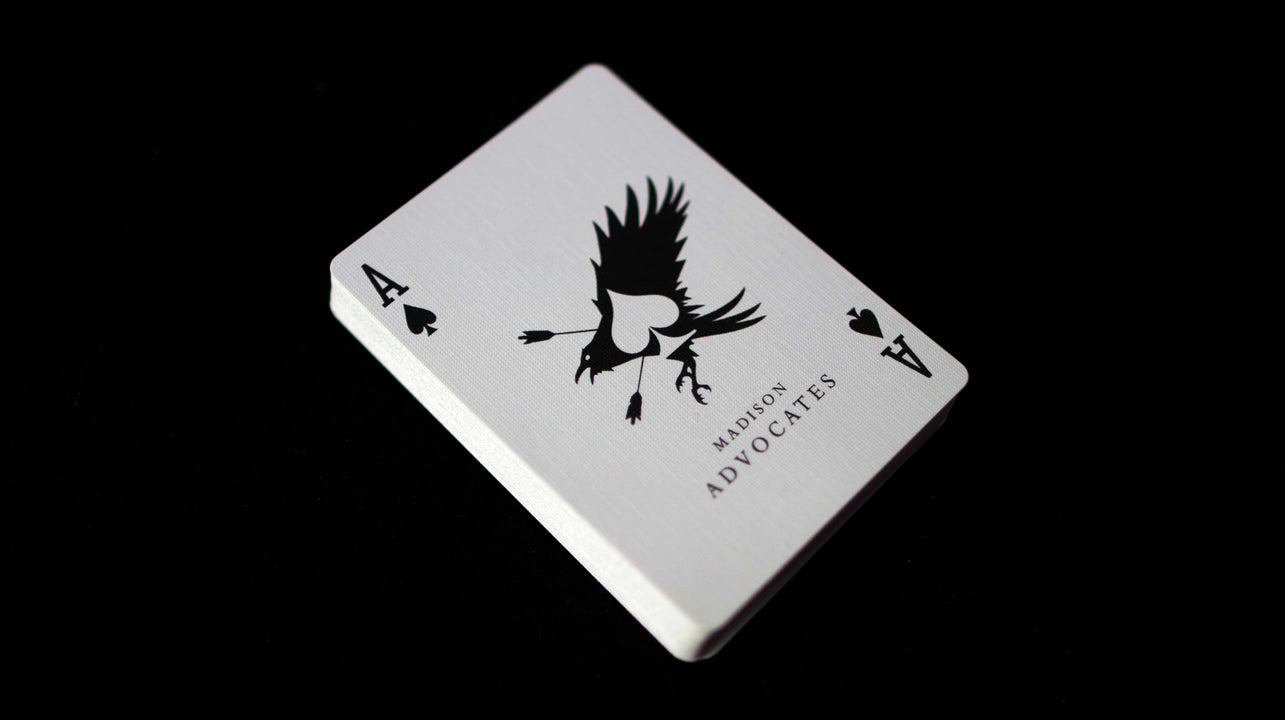 BLACK MADISON ADVOCATES Playing Cards playing cards — view 2