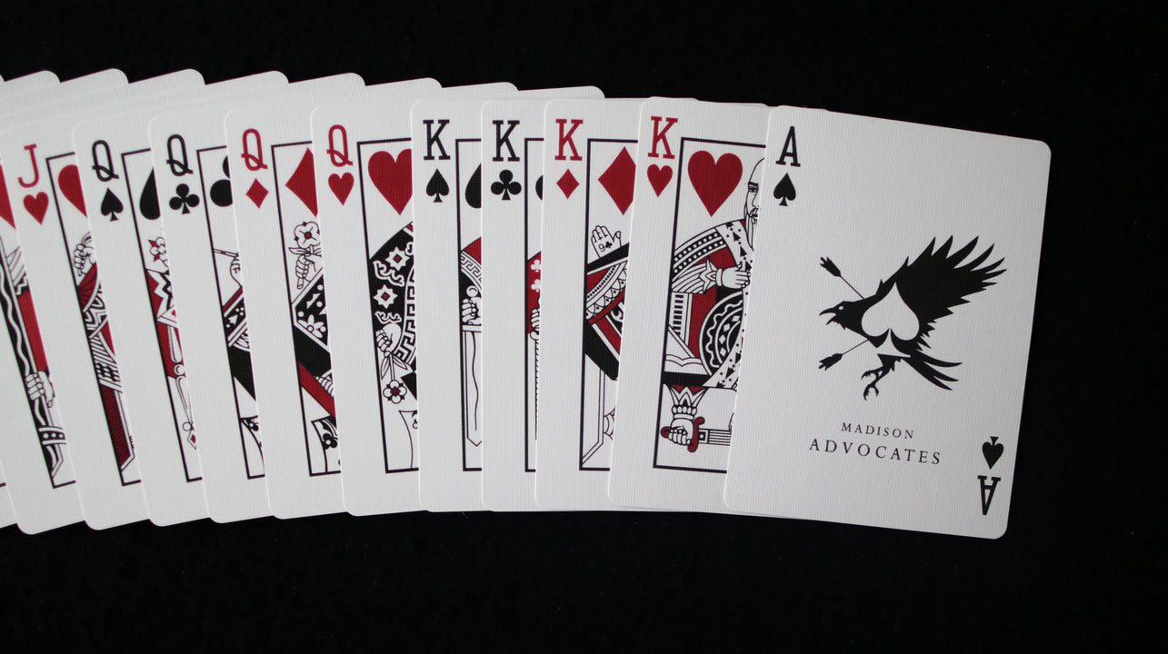 BLACK MADISON ADVOCATES Playing Cards playing cards — view 5