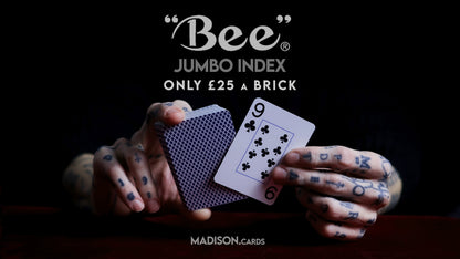 BEE Playing Cards BRICK / 12-DECKS  (Red and Blue) - JUMBO INDEX