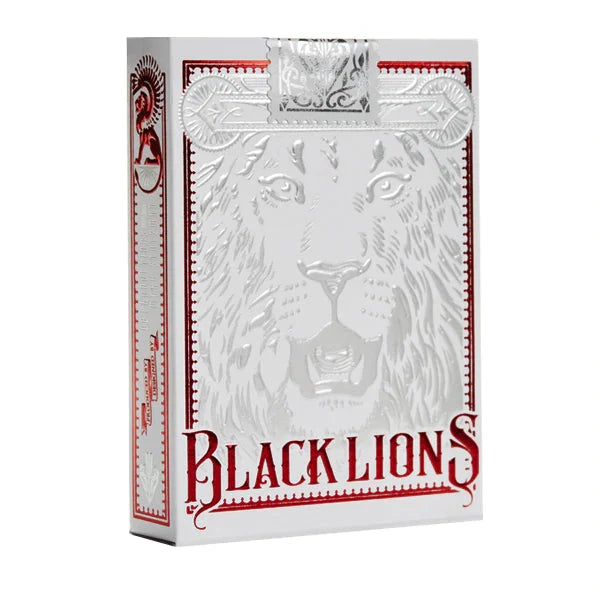 BLACK LIONS by DAVID BLAINE ( White Tuck / Red + Sliver Foil )