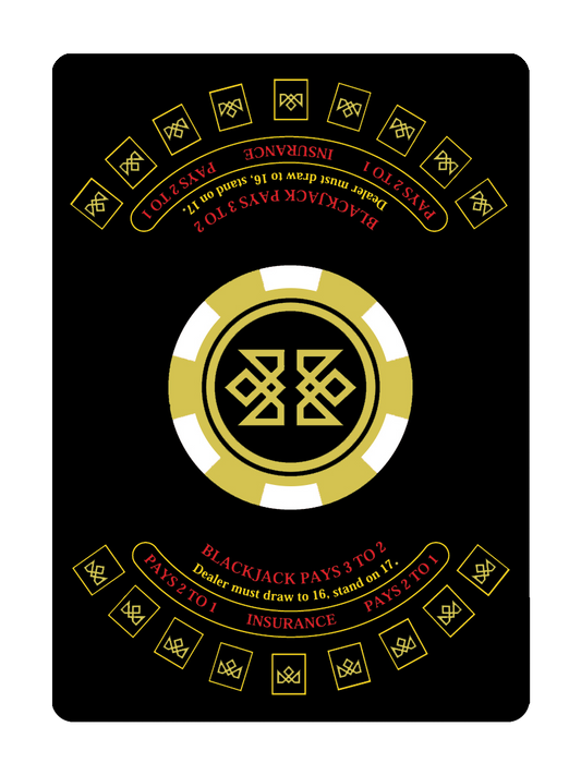 21 BLACK - BLACKJACK Playing Cards - MADISON ONE Entry