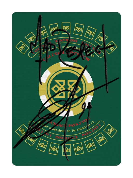 21 BLACKJACK Playing Cards - SIGNED by MADISON playing cards