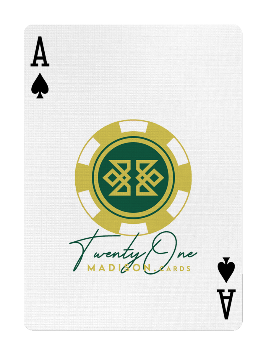 21 BLACK - BLACKJACK Playing Cards - MADISON ONE Entry