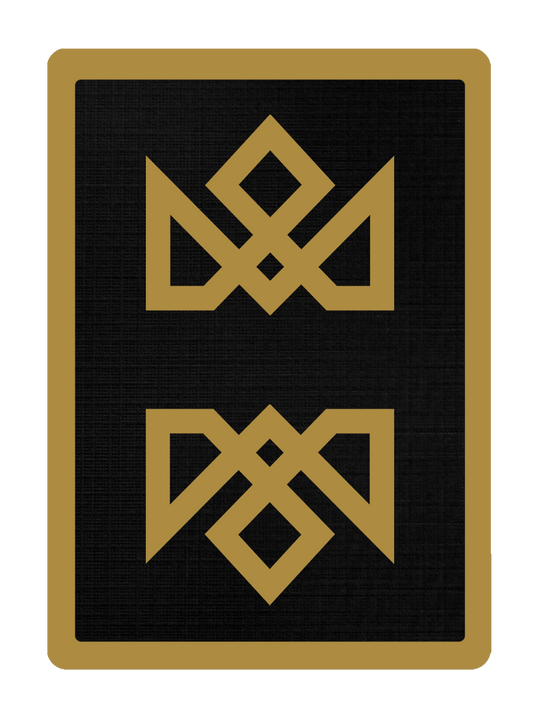 MADISON 52 Entry - BLACK/GOLD ACOLYTES - Signed by Madison playing cards
