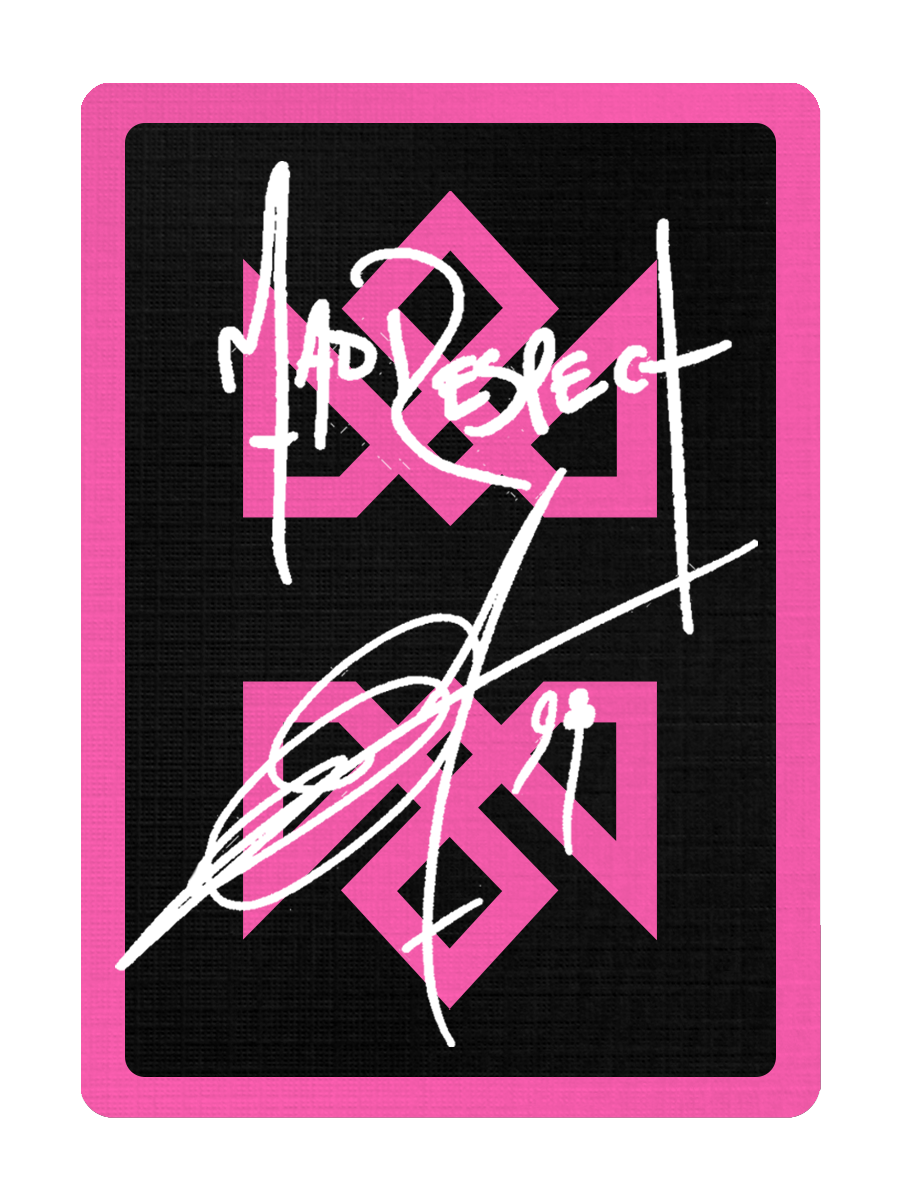 ACOLYTES Playing Cards - Pink on Black Edition