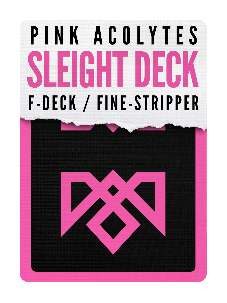 ACOLYTES Playing Cards - Pink on Black Edition
