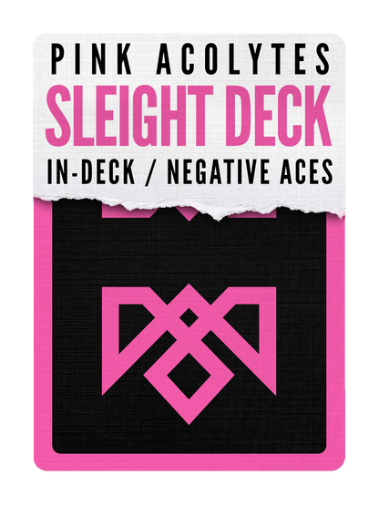 ACOLYTES Playing Cards - Pink on Black Edition