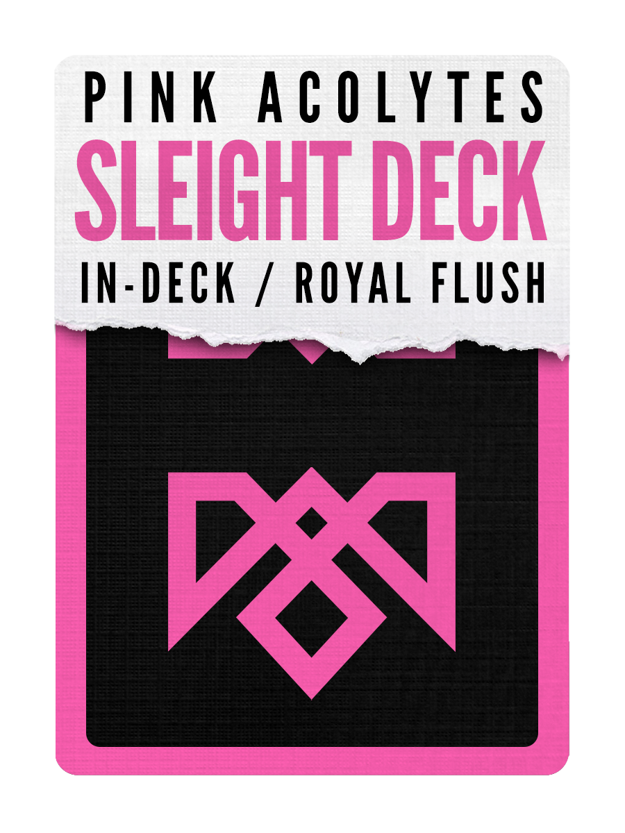 ACOLYTES Playing Cards - Pink on Black Edition