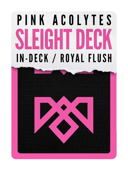 ACOLYTES Playing Cards - Pink on Black Edition