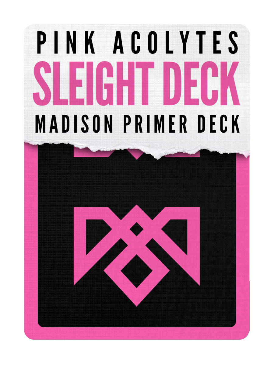 ACOLYTES Playing Cards - Pink on Black Edition