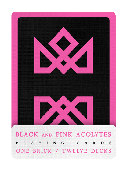 ACOLYTES Playing Cards - Pink on Black Edition