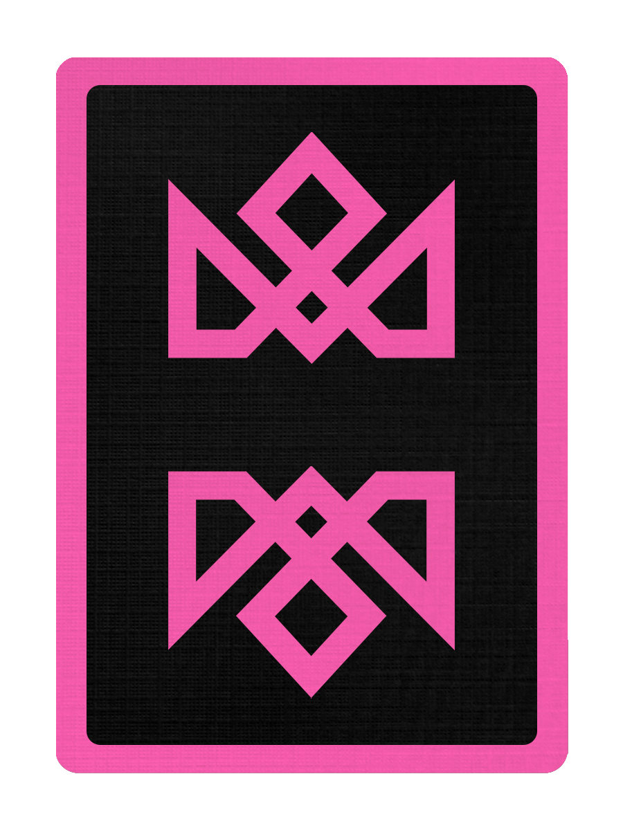 ACOLYTES Playing Cards - Pink on Black Edition