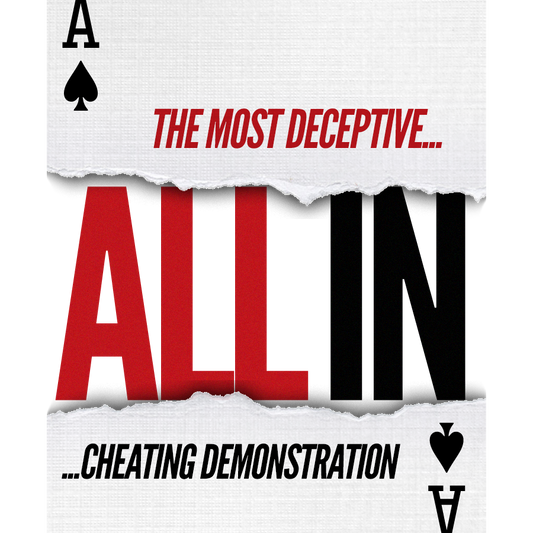 ALL IN - A most DECEPTIVE Card Cheating Demonstration playing cards