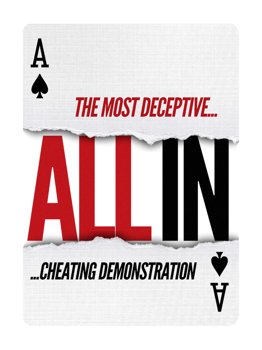 ALL IN - A most DECEPTIVE Card Cheating Demonstration playing cards
