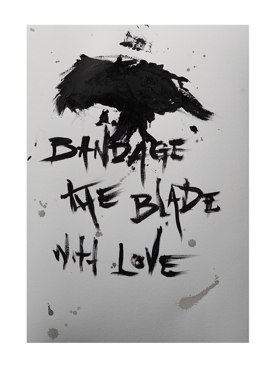 BANDAGE THE BLADE WITH LOVE by DANIEL MADISON playing cards