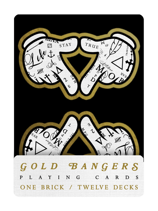 BLACK BANGERS Playing Cards - Brick Deal (12 decks) playing cards