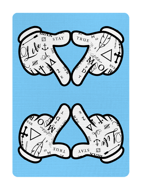 BANGERS - BLUE playing cards