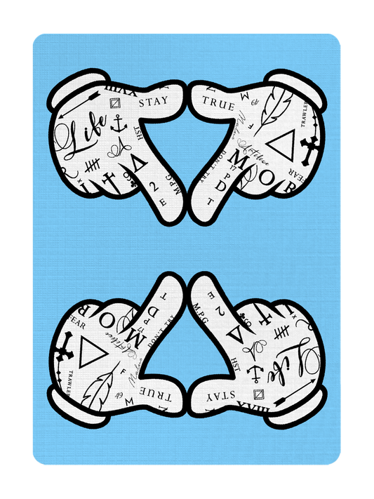 BANGERS - BLUE playing cards